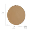 Boho Farmhouse Wood Framed Wall Medallion - White, Brown (17")